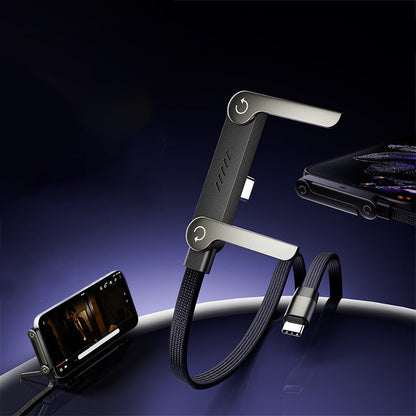 FISHING™ Multifunksjonell Ladekabel med Justerbar Mobilholder | Hurtiglading