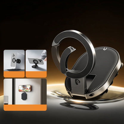 VaraLiving™ 3-i-1 sammenleggbar magnetisk mobilholder – Fleksibel bil- og bordholder med 360° rotasjon