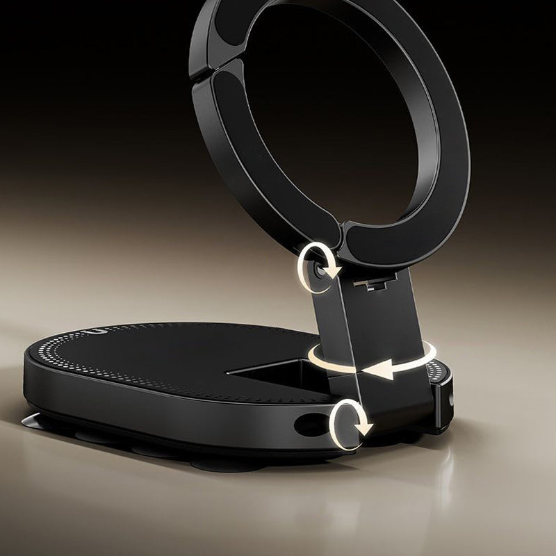 VaraLiving™ 3-i-1 sammenleggbar magnetisk mobilholder – Fleksibel bil- og bordholder med 360° rotasjon