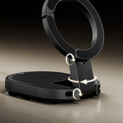 VaraLiving™ 3-i-1 sammenleggbar magnetisk mobilholder – Fleksibel bil- og bordholder med 360° rotasjon
