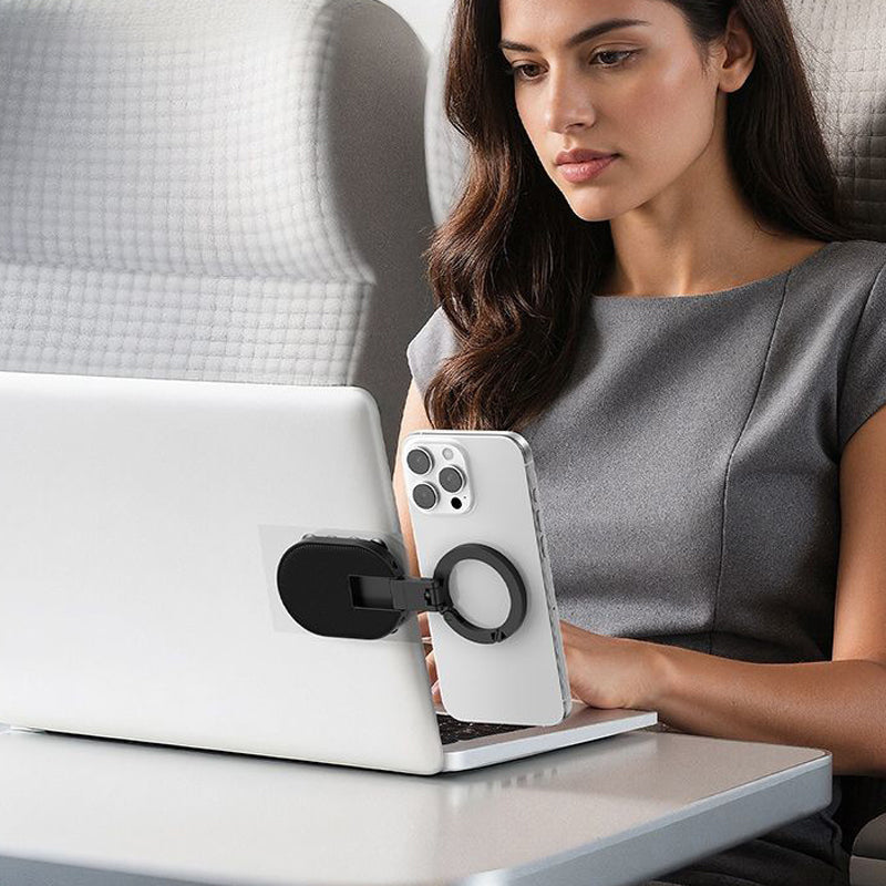 VaraLiving™ 3-i-1 sammenleggbar magnetisk mobilholder – Fleksibel bil- og bordholder med 360° rotasjon