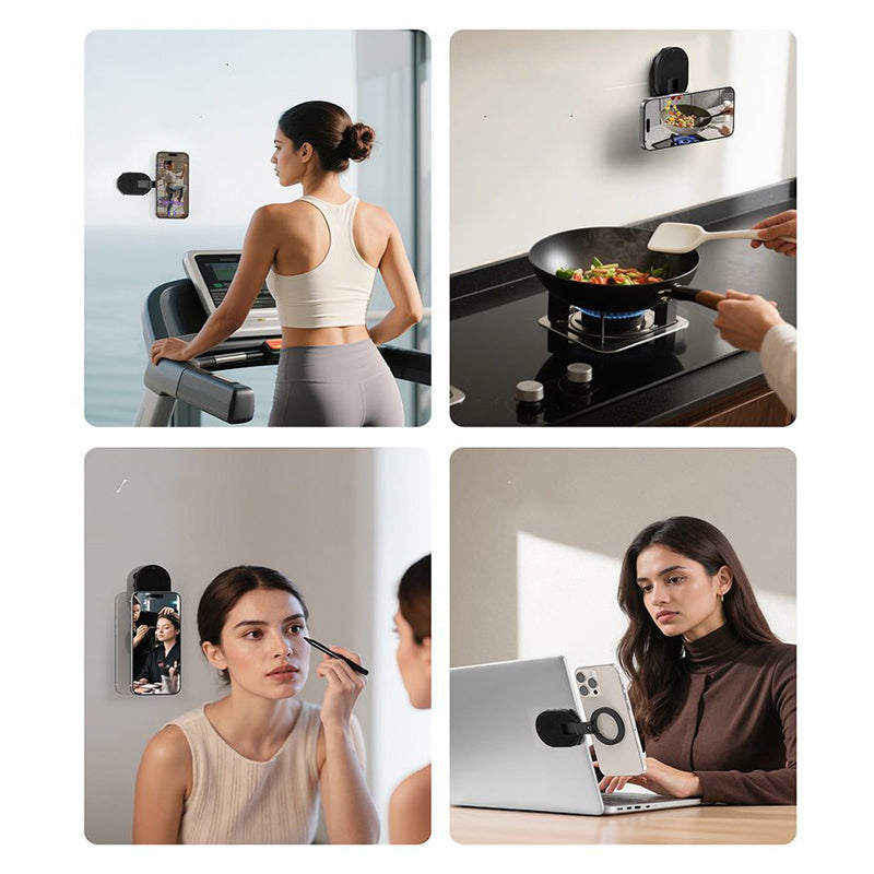 VaraLiving™ 3-i-1 sammenleggbar magnetisk mobilholder – Fleksibel bil- og bordholder med 360° rotasjon