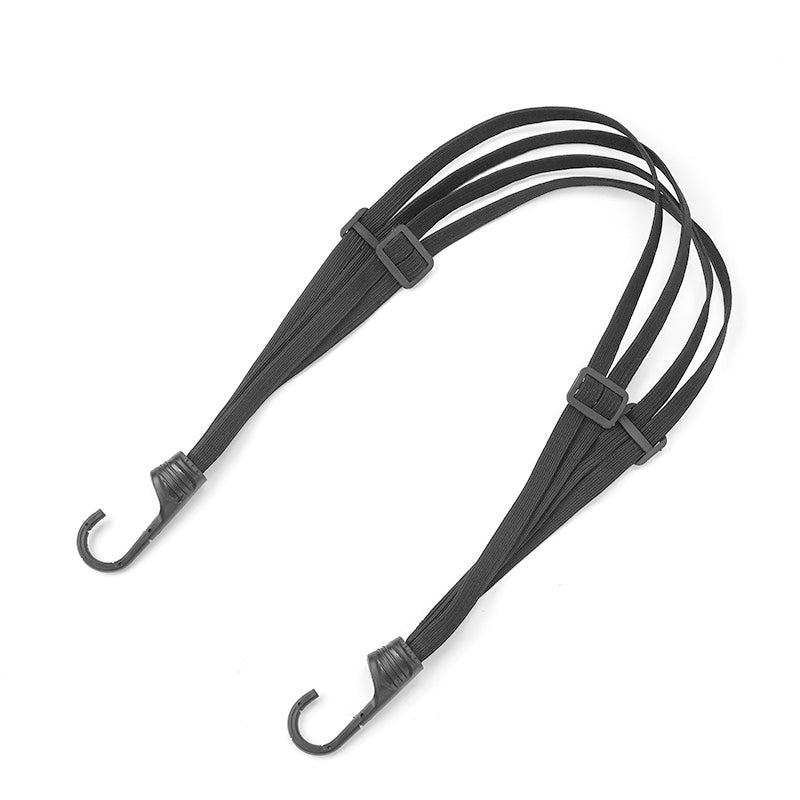 OmniLiving™ Universal Bagasjestropp for Motorsykkelhjelm m. 2 Kroker | Elastisk og Slitesterk