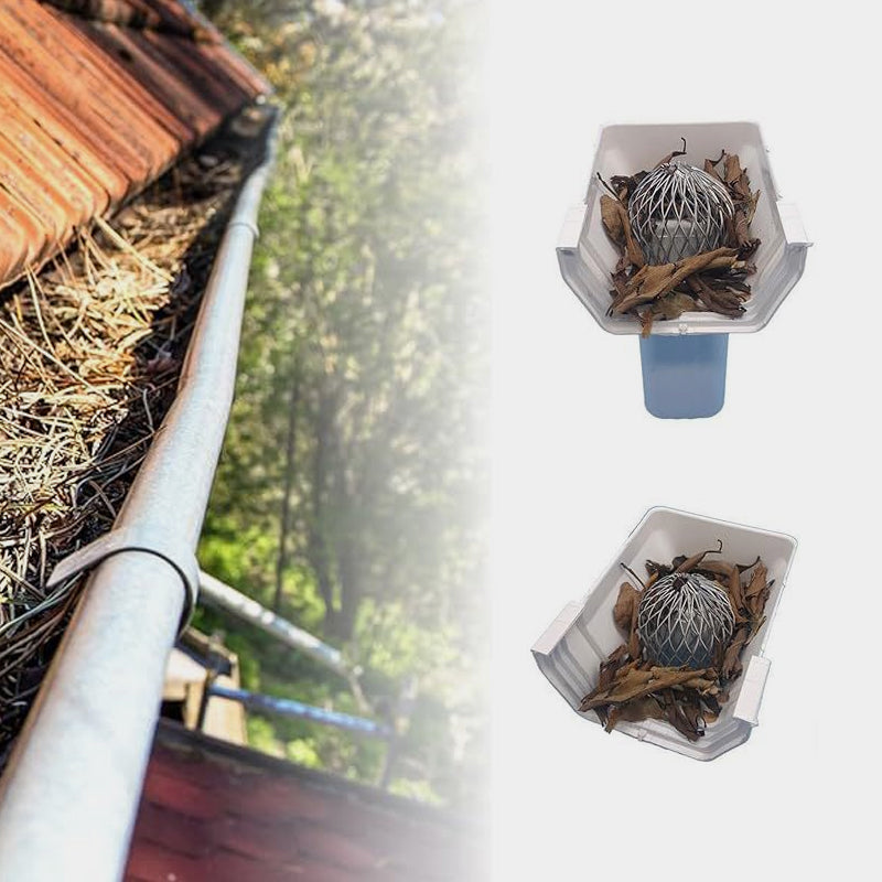 VaraLiving™ Takrennerist og løvfanger i aluminium – Stopper løv og rusk i nedløpsrøret
