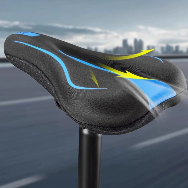 NovaPulse™ Ergonomisk Sykkelsetetrekk i Silikon | Støtdempende & Mykt