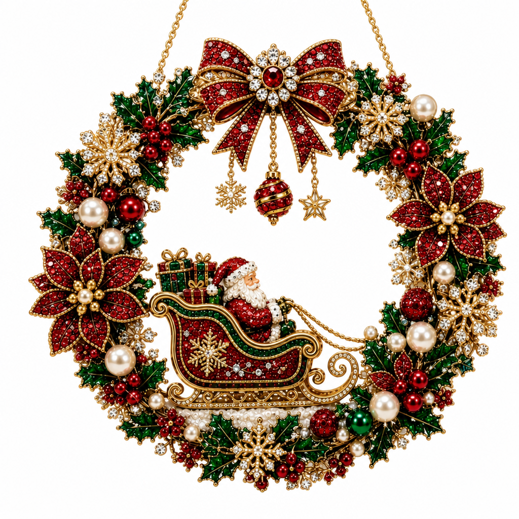 VaraLiving™ DIY diamantmaleri-sett til jul