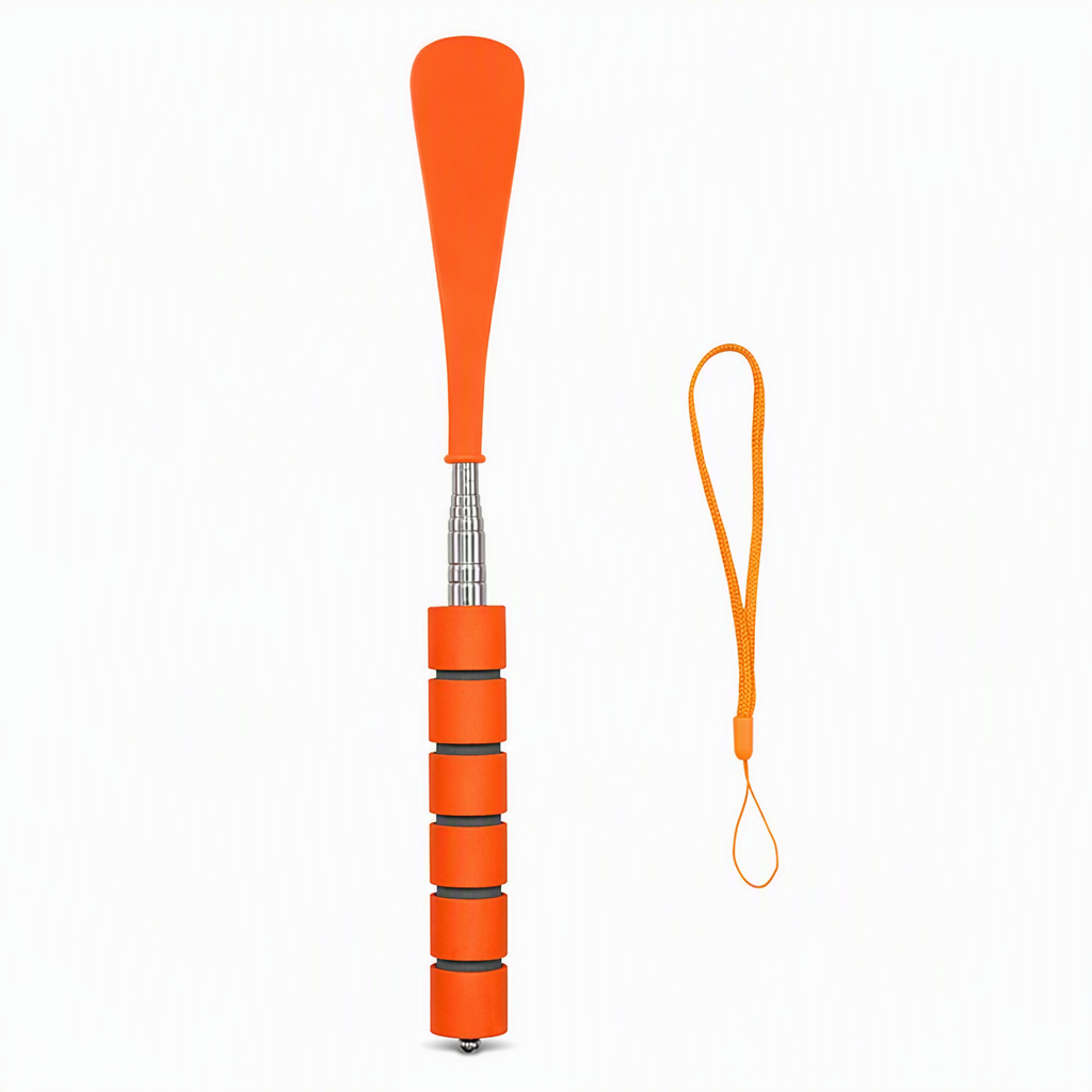 OmniLiving™ Teleskopisk Skohorn i Rustfrit Stål med Langt Skaft | Ergonomisk Hjelp til Sko