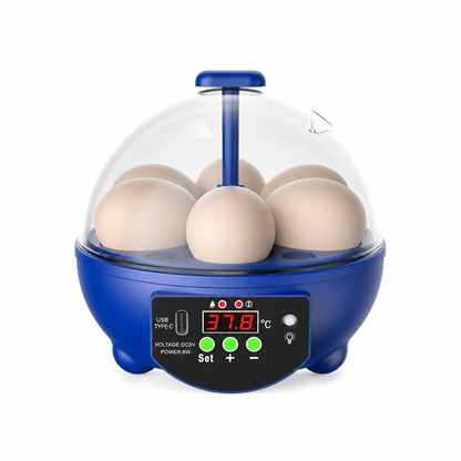 VaraLiving™ Smart USB-rugemaskin med temperaturkontroll – For kylling-, ande- og fugleegg