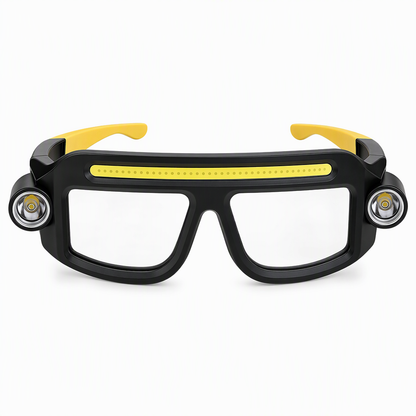 VaraLiving™ Oppladbar hodelykt og vernebrille med sensor – 5 lysmoduser og vanntett design
