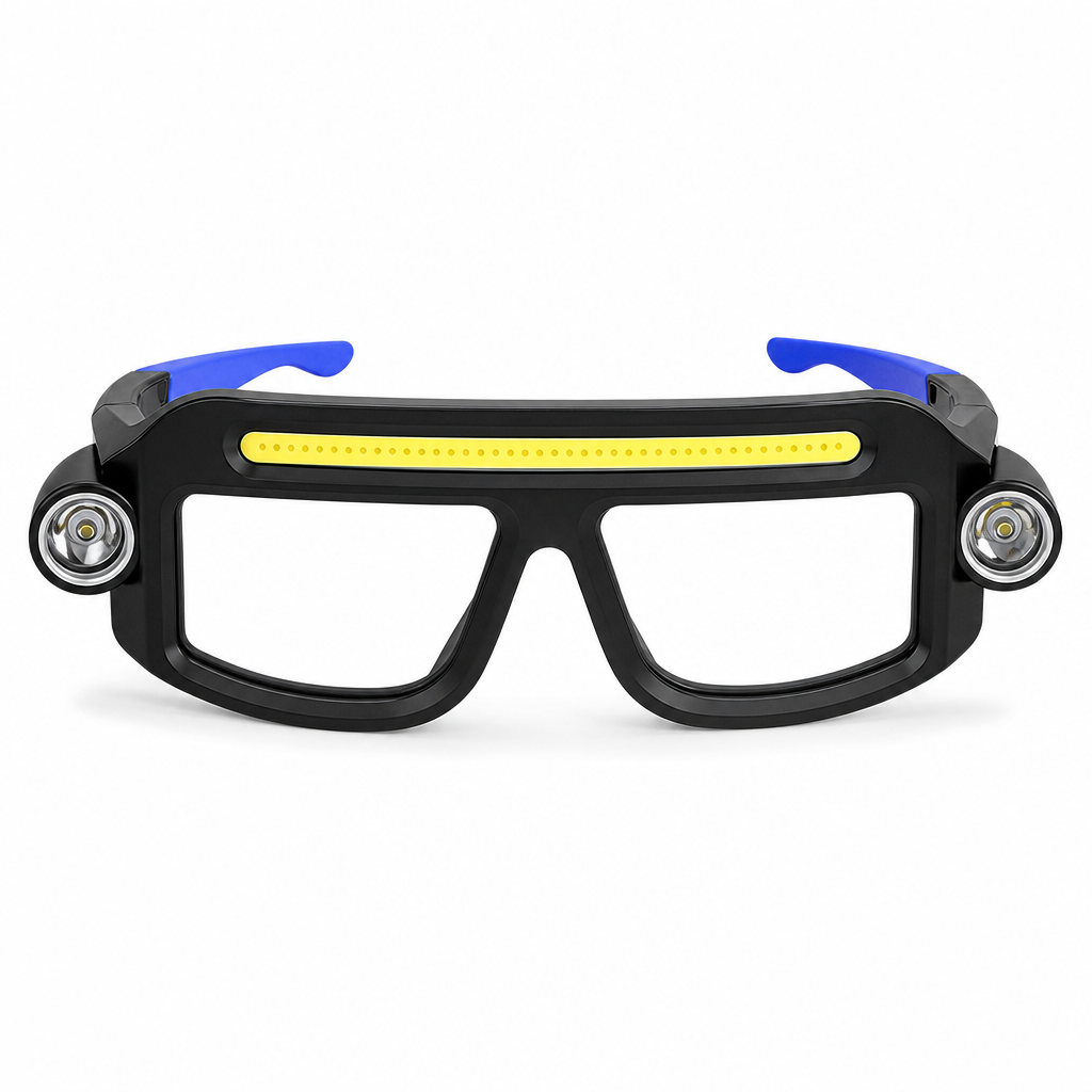 VaraLiving™ Oppladbar hodelykt og vernebrille med sensor – 5 lysmoduser og vanntett design