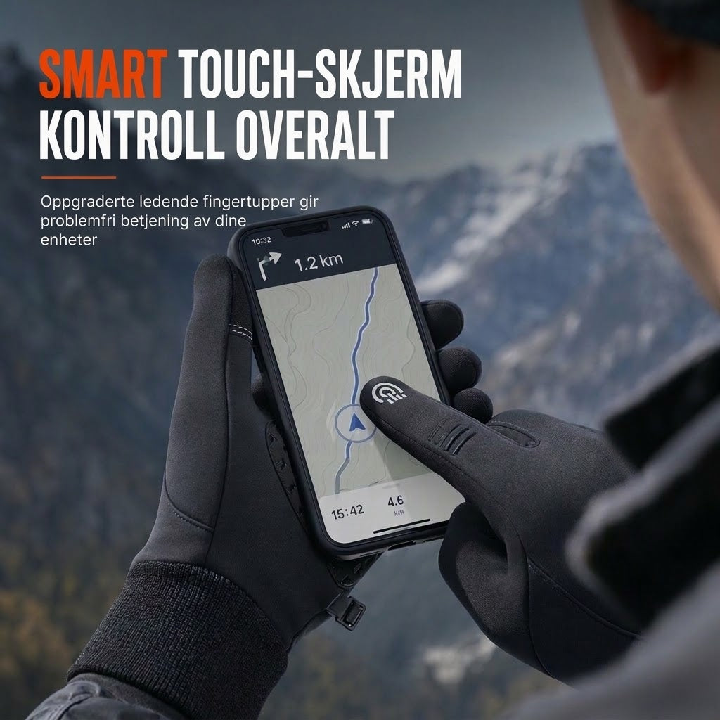 VaraLiving™ Vanntette vinterhansker – Varme hansker med touch-skjerm for sykling og friluftsliv