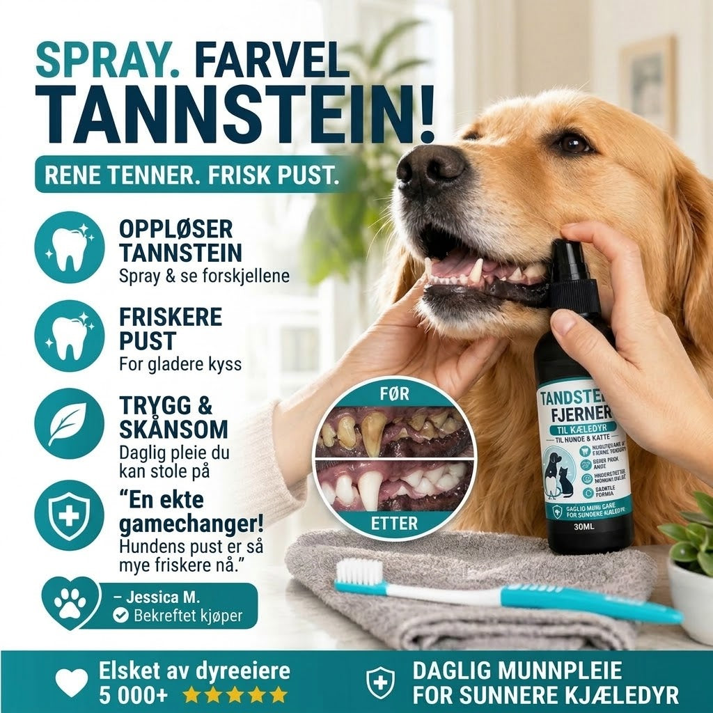 VaraLiving™ Skånsom tannpleiespray til kjæledyr