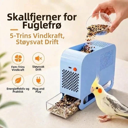 VaraLiving™ Elektrisk skallfjerner for fuglefrø – Renser og skiller fôr