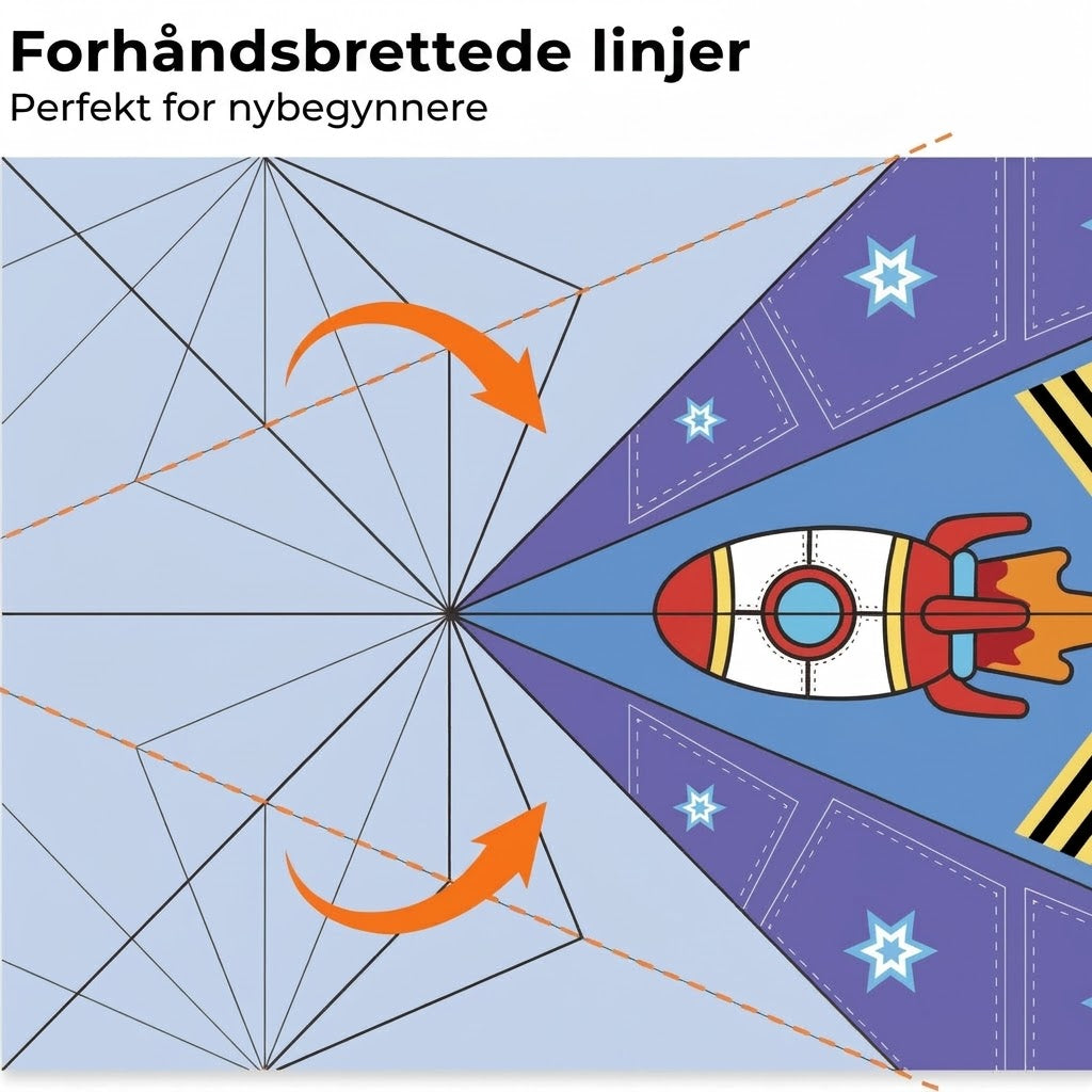 VaraLiving™ Kreativt papirflysett (16 stk.) – Fargerike fly for kreativ lek og moro for barn