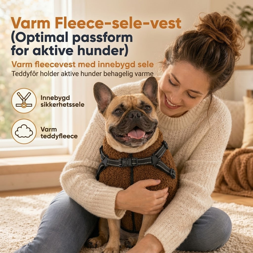 VaraLiving™ Varmt vinterdekken med refleks – Til små og mellomstore hunder